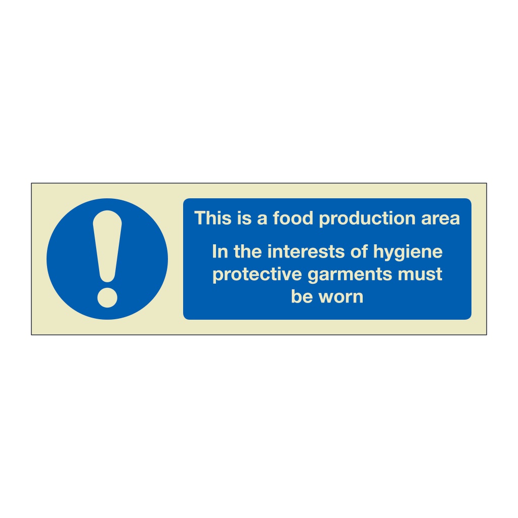 This is the food production area (Marine Sign) | British Safety Signs