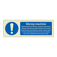 Slicing Machine instructions (Marine Sign)