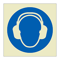 Wear ear protection symbol (Marine Sign)