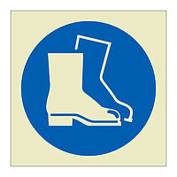Wear protective boots symbol (Marine Sign)