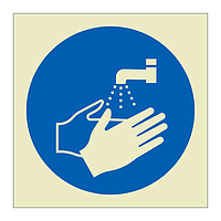 Wash your hands symbol (Marine Sign)