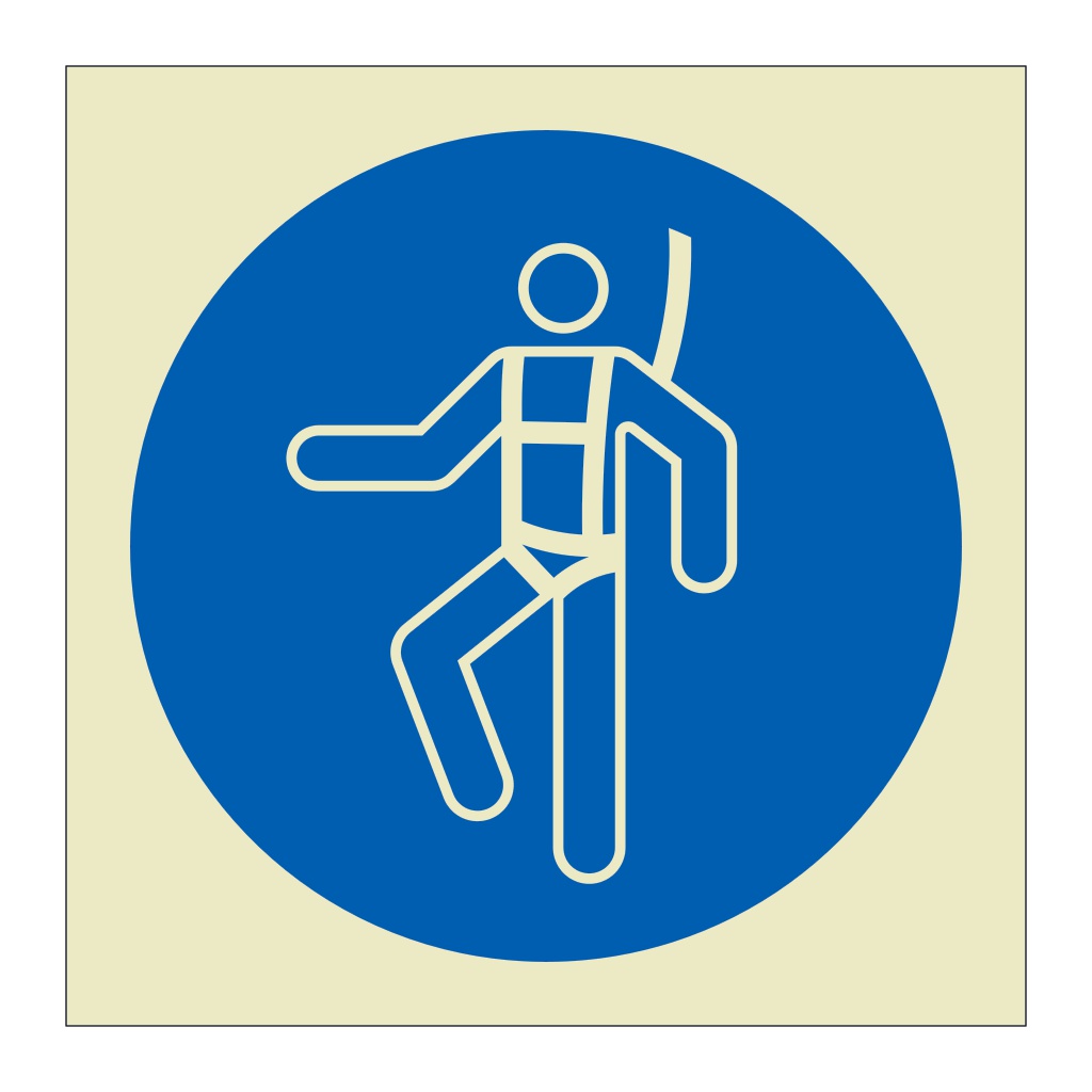 Wear harness symbol (Marine Sign)