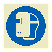 Wear welding mask symbol (Marine Sign)