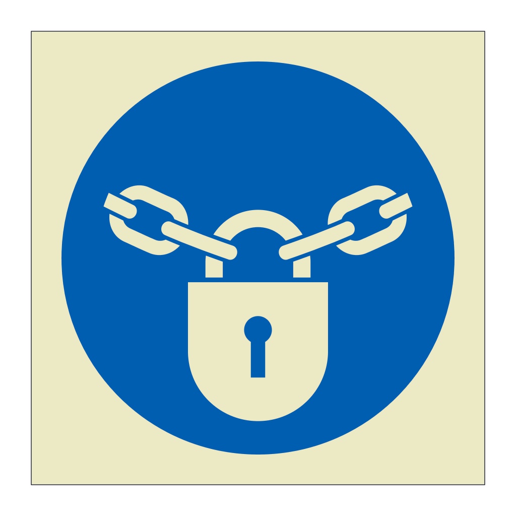 Keep locked symbol (Marine Sign)