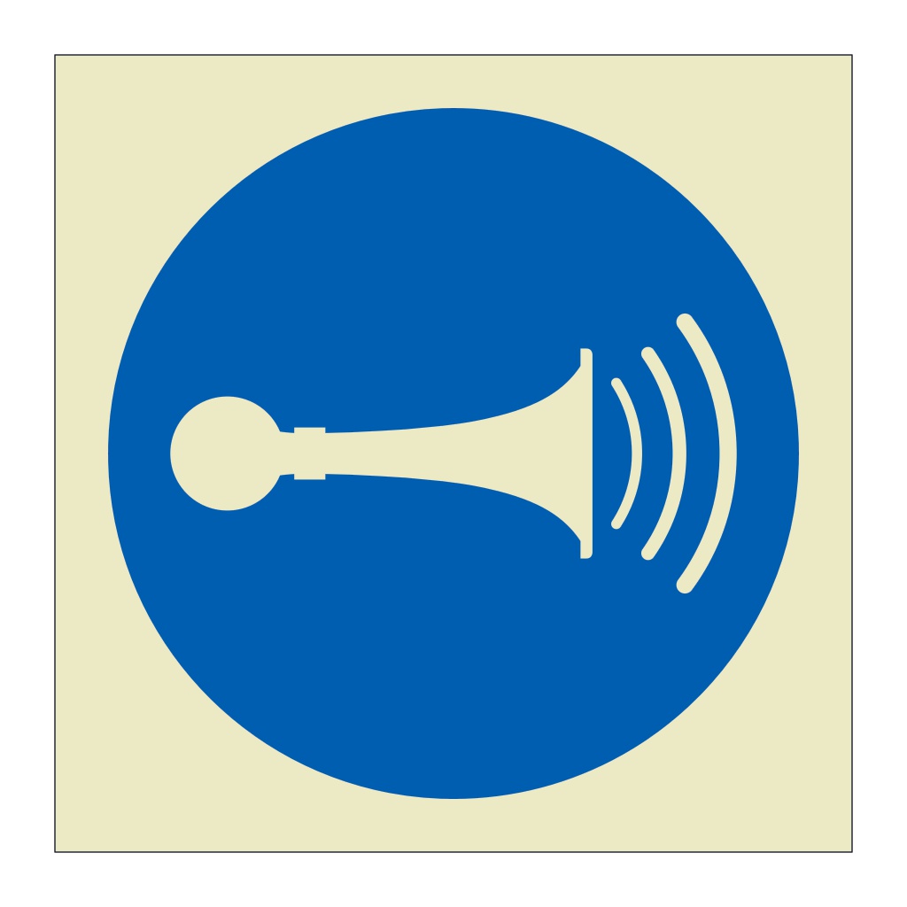 Sound horn symbol (Marine Sign)