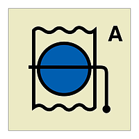 Fire damper for accomodation and service spaces (Marine Sign)