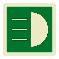 Daylight telegraphy device symbol (Marine Sign)
