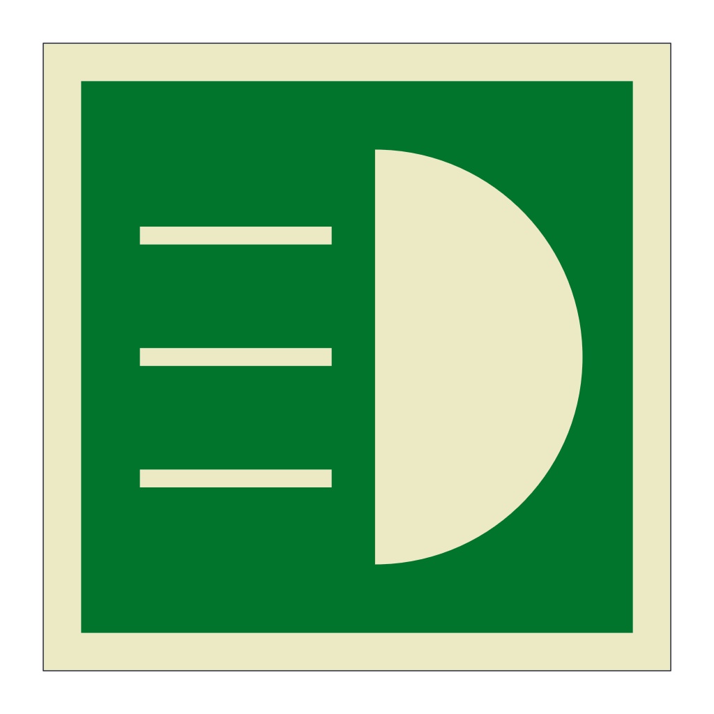 Daylight telegraphy device symbol (Marine Sign)