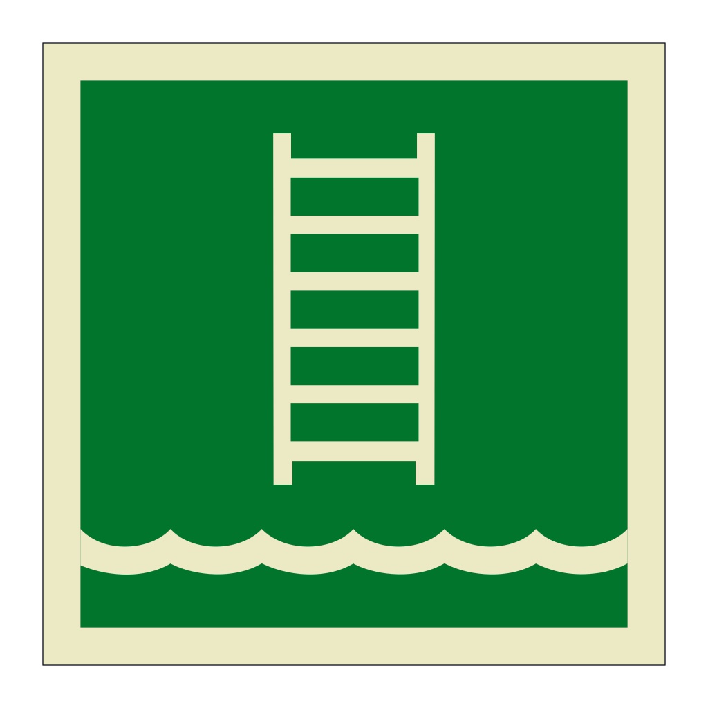 Pilot ladder symbol (Marine Sign)