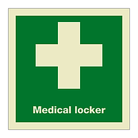 Medical locker with text (Marine Sign)