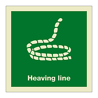Heaving Line with text (Marine Sign)