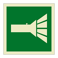 Emergency torch symbol (Marine Sign)