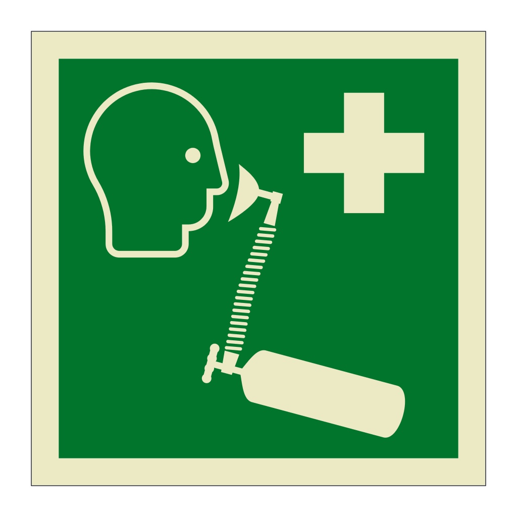 Resuscitator symbol (Marine Sign) | British Safety Signs