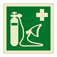 Oxygen resuscitator symbol (Marine Sign)