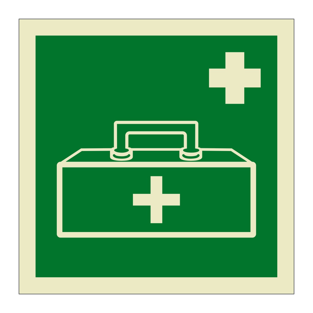 Medical grab bag symbol (Marine Sign) | British Safety Signs
