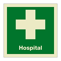 Hospital with text (Marine Sign)