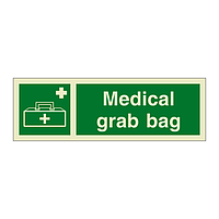 Medical grab bag with text (Marine Sign)