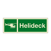 Helideck with text (Marine Sign)
