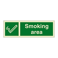 Smoking area (Marine Sign)