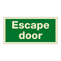 Escape door (Marine Sign)