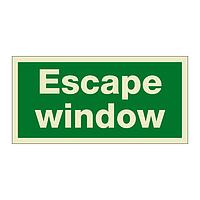 Escape window (Marine Sign)