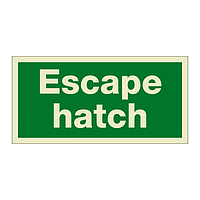 Escape hatch (Marine Sign)