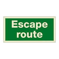 Escape route (Marine Sign)