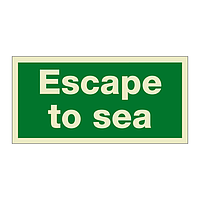 Escape to sea (Marine Sign)
