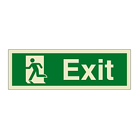 Exit Running man on left (Marine Sign)