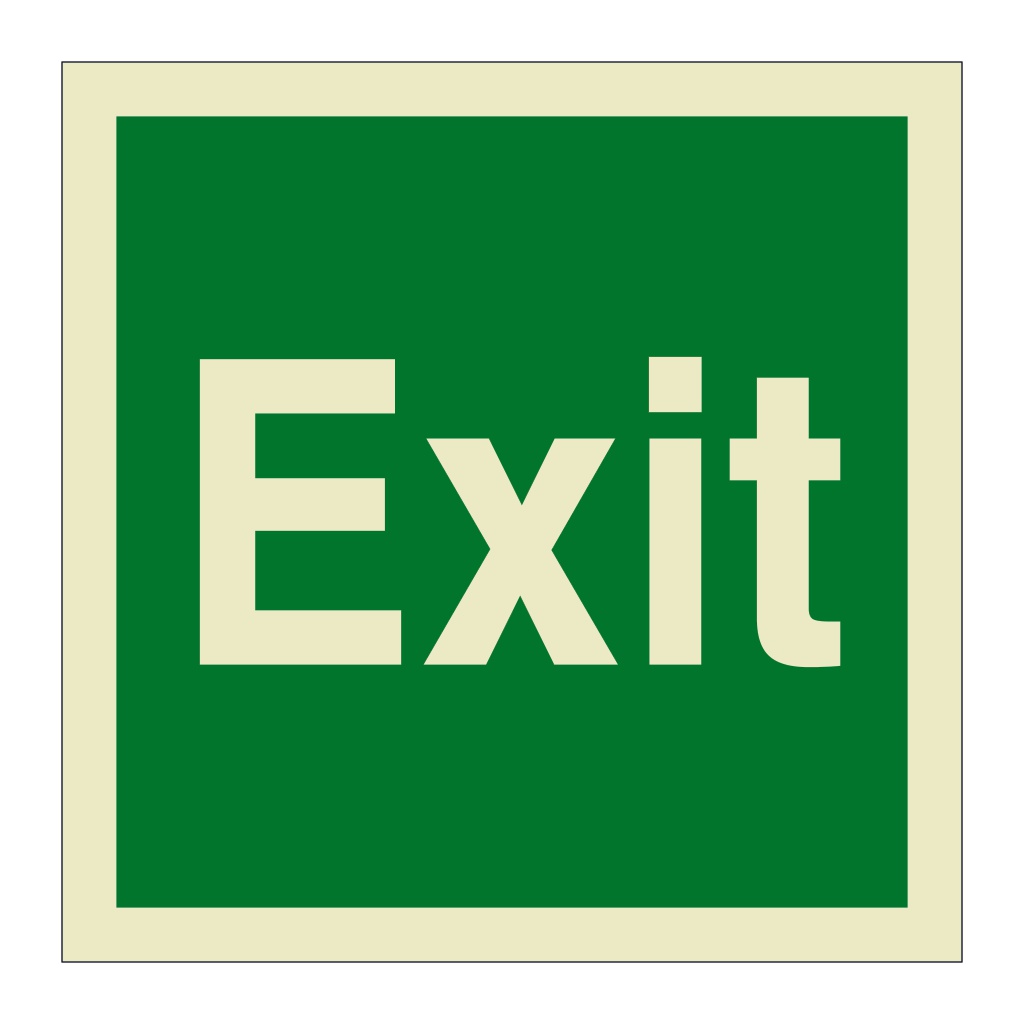 Exit (Marine Sign)