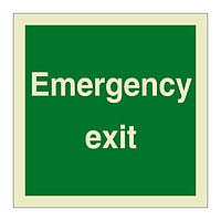 Emergency exit (Marine Sign)