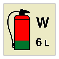 6L Water fire extinguisher (Marine Sign)