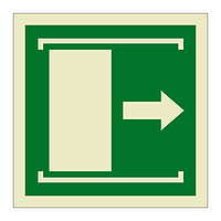Slide To Open symbol sign (Marine Sign)