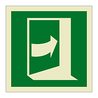Door opens to the right symbol (Marine Sign)