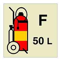 50L Wheeled foam fire extinguisher (Marine Sign)