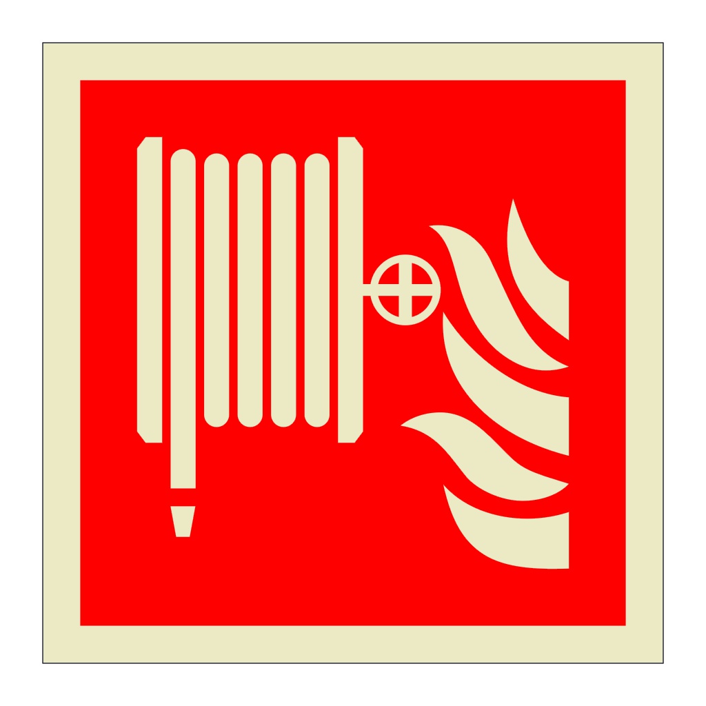 Fire hose reel symbol (Marine Sign)