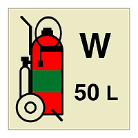 50L Wheeled water fire extinguisher (Marine Sign)