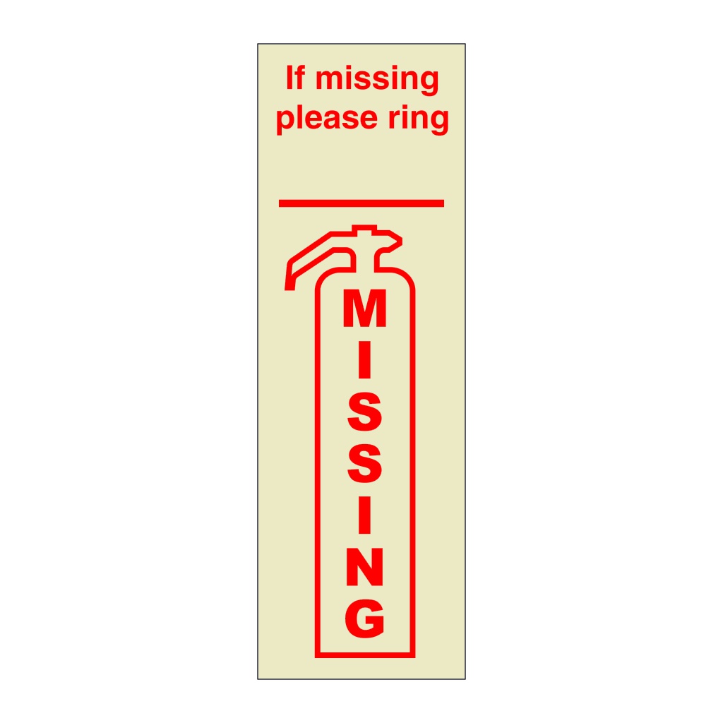 Missing fire equipment (Marine Sign)