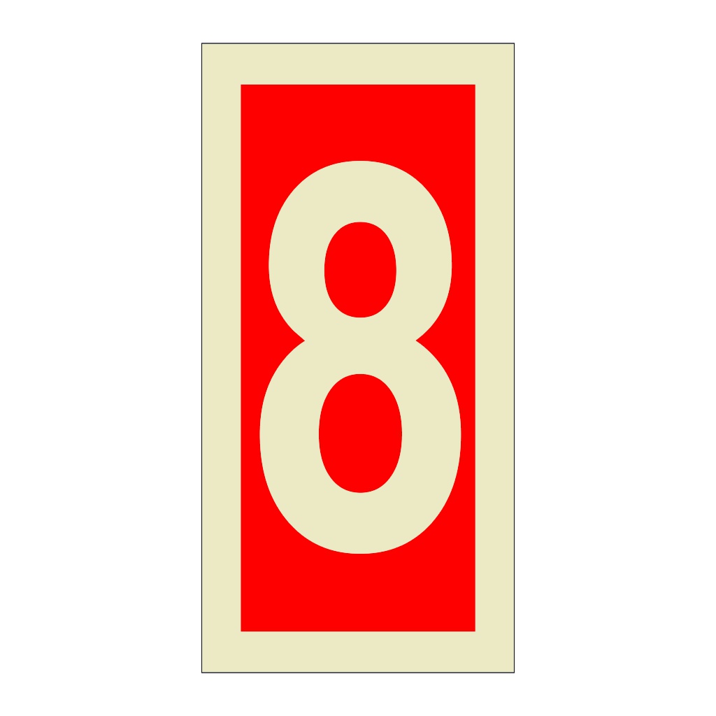 Number 8 (Marine Sign)