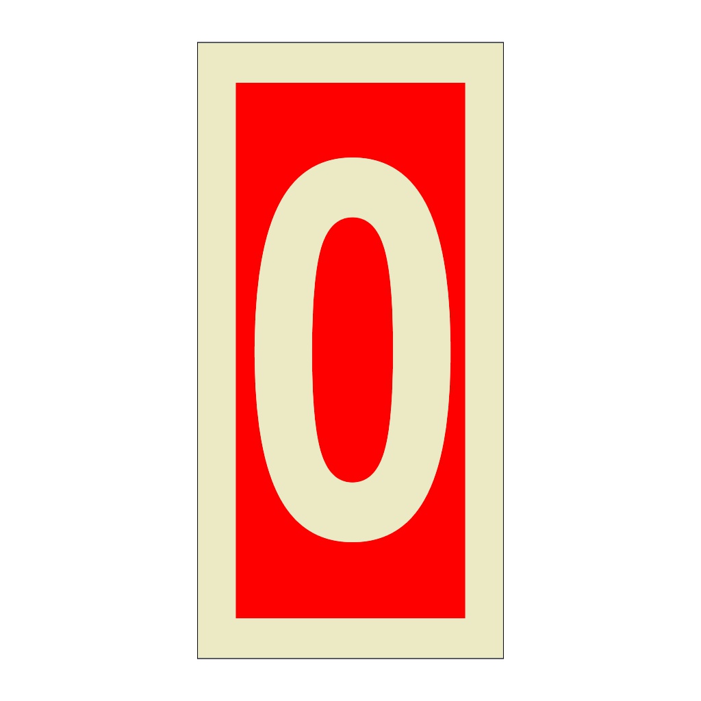 Number 0 (Marine Sign)