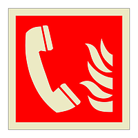 Fire emergency telephone symbol (Marine Sign)