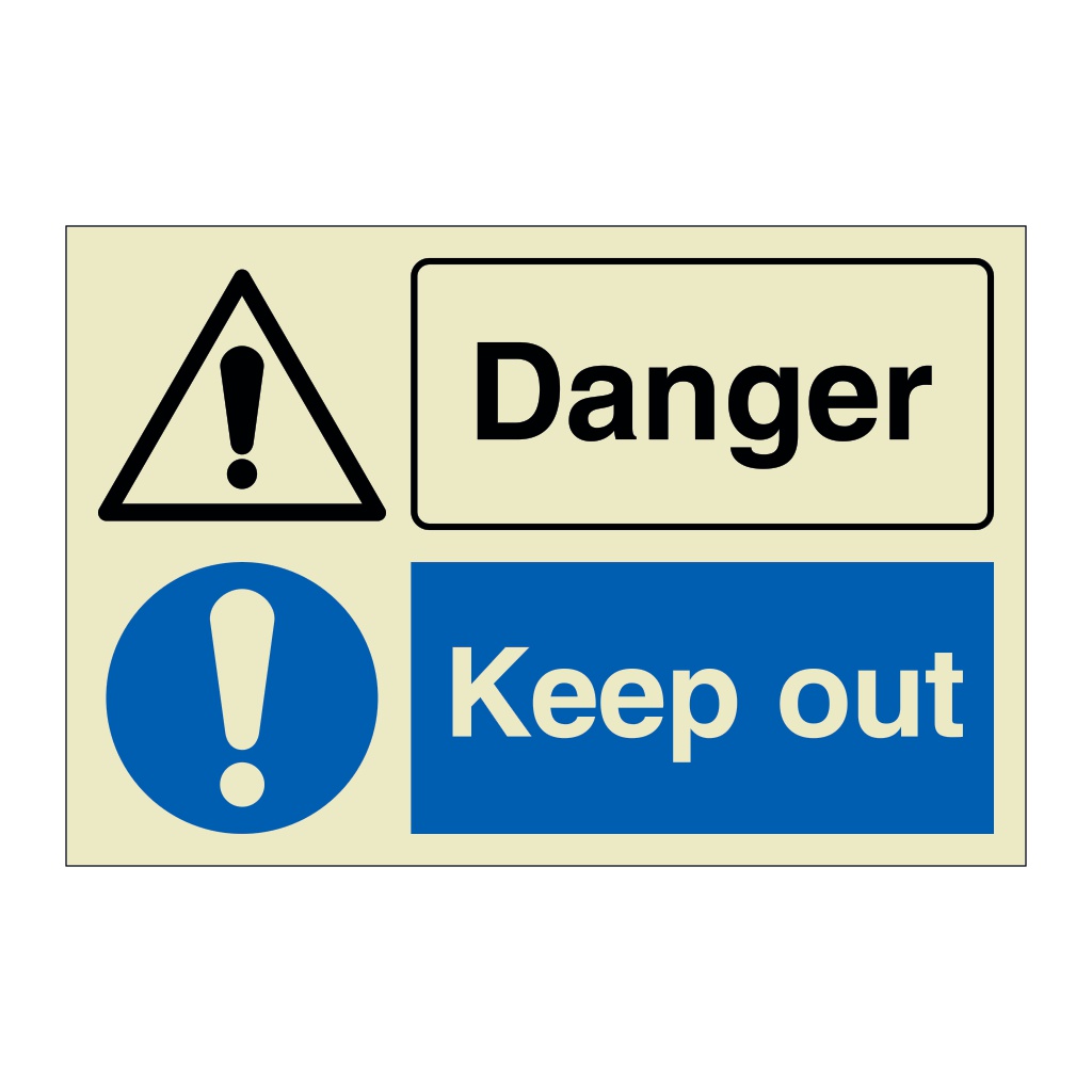 Danger Keep out (Marine Sign)