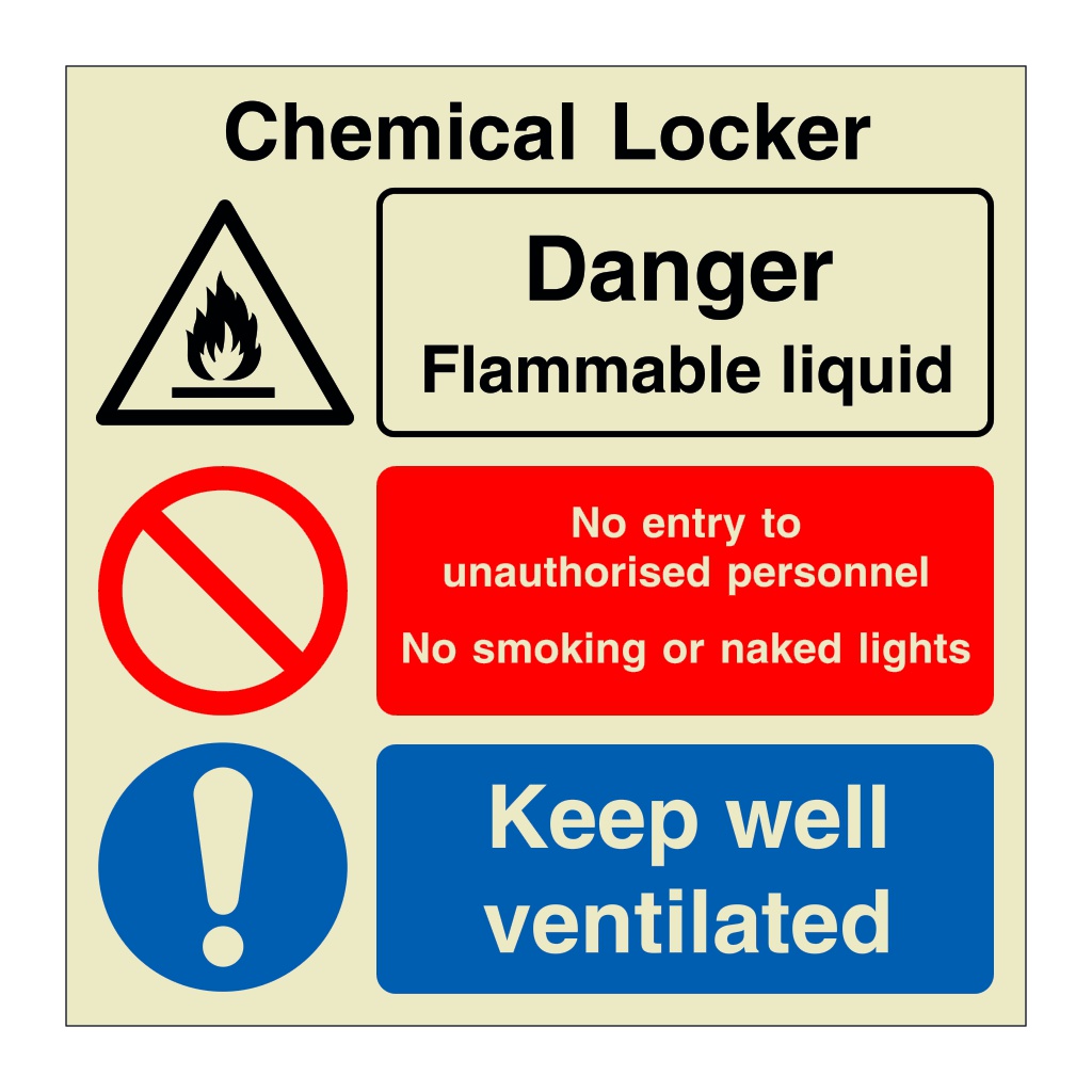 Chemical locker (Marine Sign)