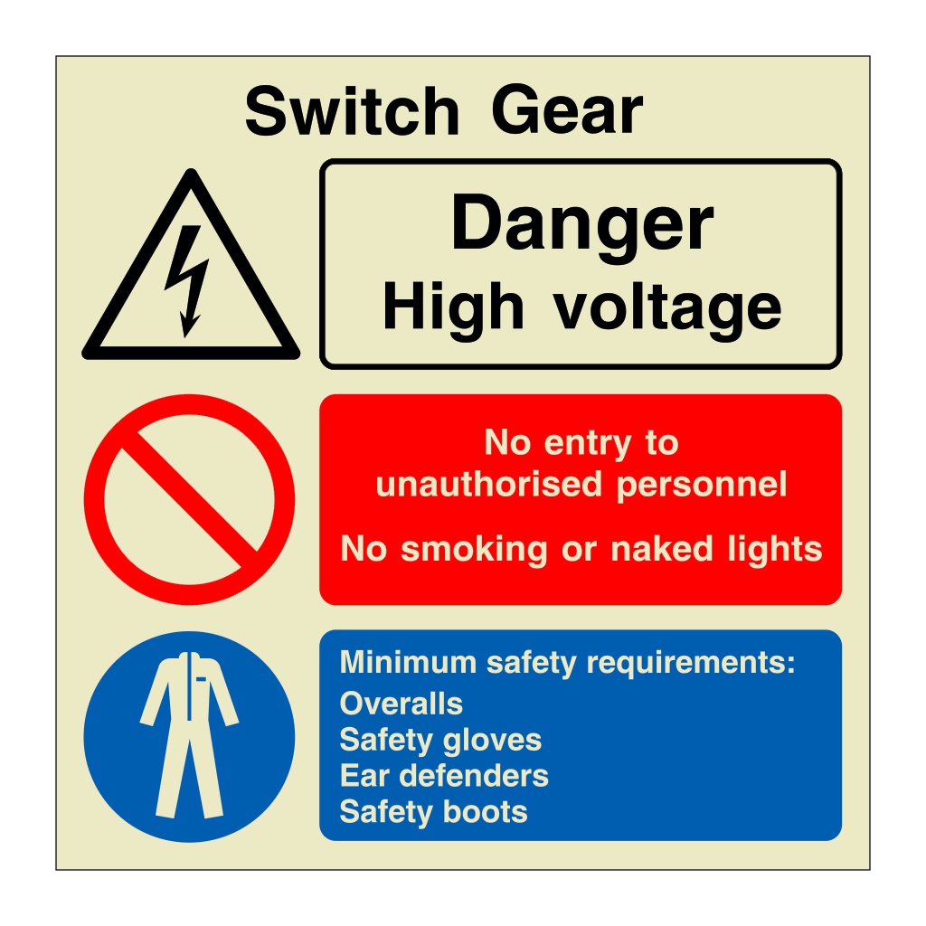 Switch gear (Marine Sign)