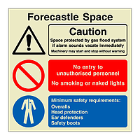 Forecastle space (Marine Sign)