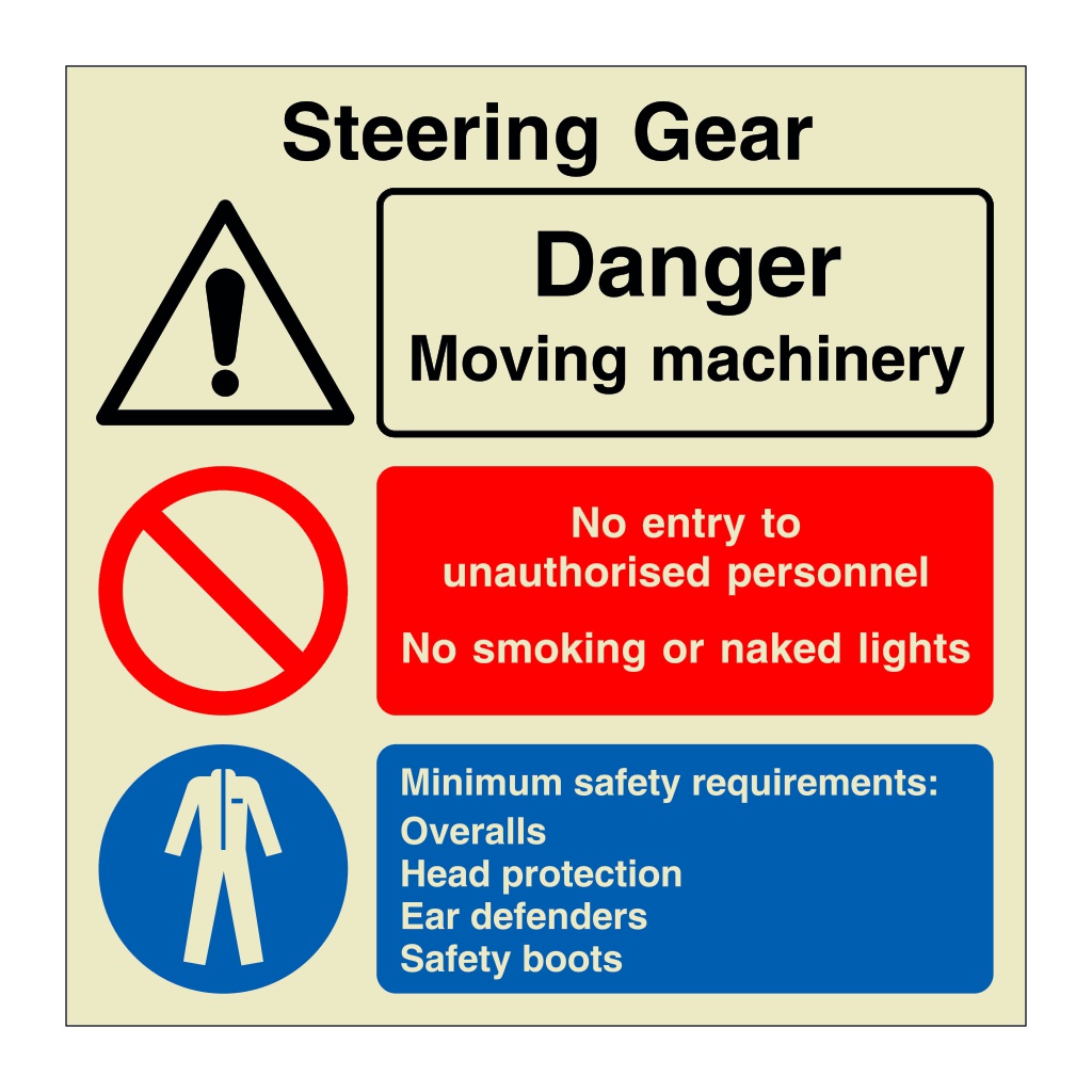 Steering gear (Marine Sign)