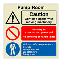 Pump room (Marine Sign)