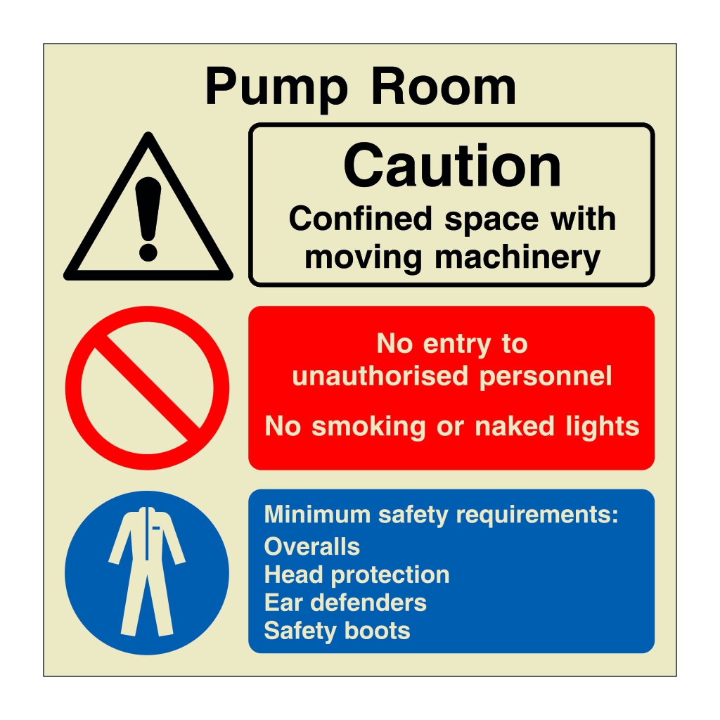 Pump room (Marine Sign)