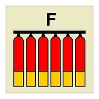 Foam fixed fire extinguishing battery (Marine Sign)