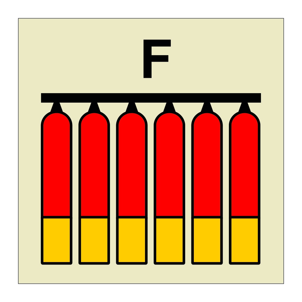 Foam fixed fire extinguishing battery (Marine Sign)